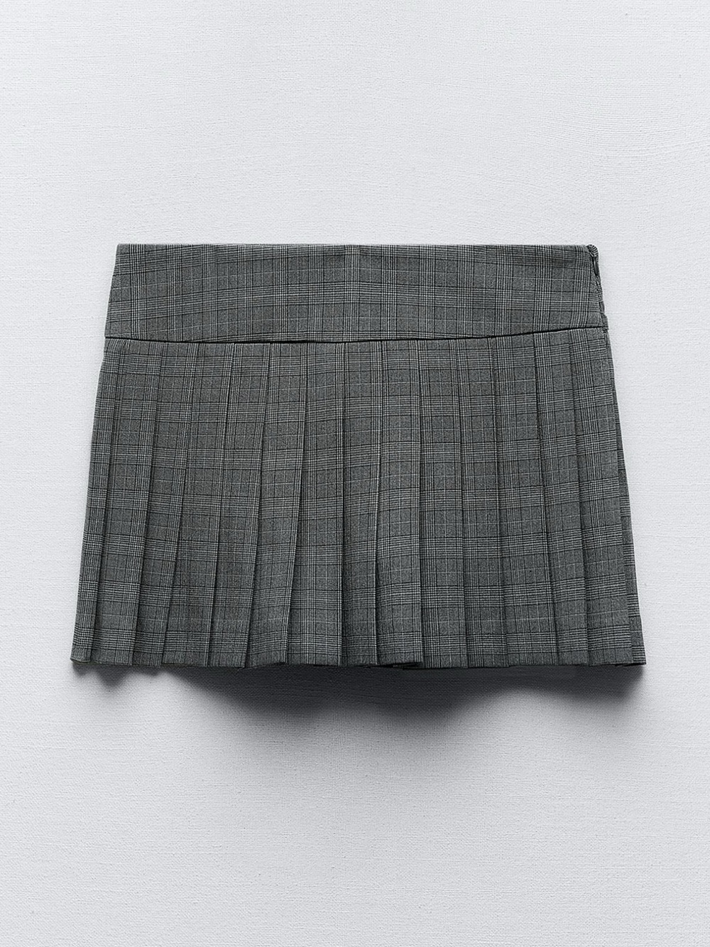 Zara Gray Pleated Mini Skort - Picture 3 of 10